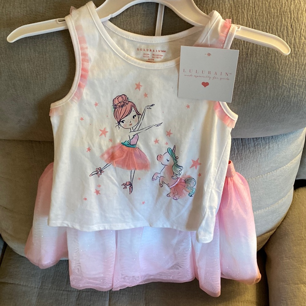 Girls tank and skirt set